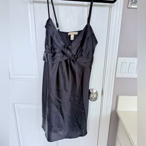 Flora Nikrooz Strappy Tie Back Satin Babydoll Slip Chemise Nightie
